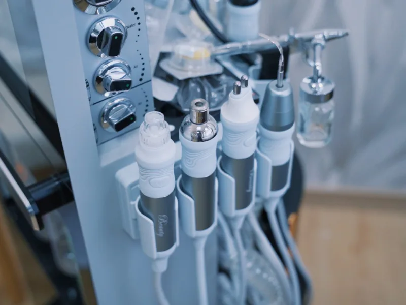 Embouts de l’appareil Hydrafacial pour le soin du visage, centre Epilfit à Casablanca